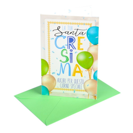 Biglietti auguri CRESIMA mini 9pz stock!