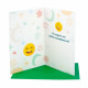 Biglietto 5° COMPLEANNO glitter 6pz