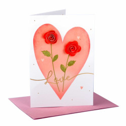 Biglietti auguri CUORE LOVE 3pz