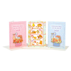 Biglietti congratulazioni NASCITA 12pz