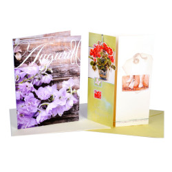 Biglietti auguri FIORI 12pz Biglietti auguri FIORI 12pz