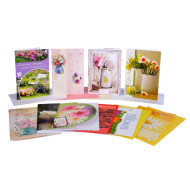 Biglietti auguri FIORI 12pz