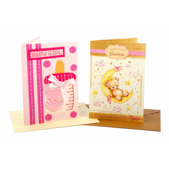 Biglietti auguri NASCITA BIMBA 8pz Biglietti auguri NASCITA BIMBA 8pz
