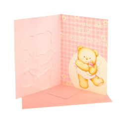 Biglietto auguri NASCITA BIMBA 3pz