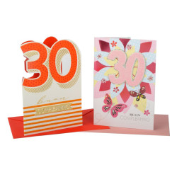 Biglietti auguri compleanno 30 anni 9pz Biglietti auguri compleanno 30 anni 9pz