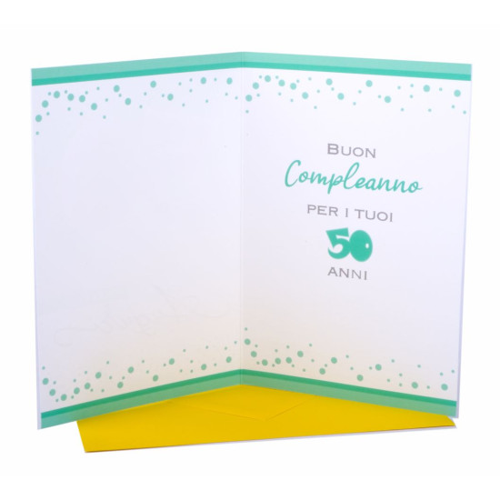 Biglietti COMPLEANNO 50 anni 2pz Biglietti COMPLEANNO 50 anni 2pz