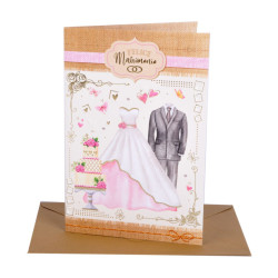 Biglietti auguri MATRIMONIO Happy Green 12pz