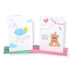 Biglietti augurali BATTESIMO 12pz