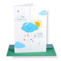 Biglietti augurali BATTESIMO 12pz Biglietti augurali BATTESIMO 12pz