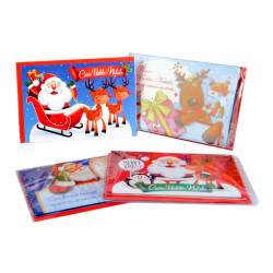 Assortimento letterine Natale 6pz