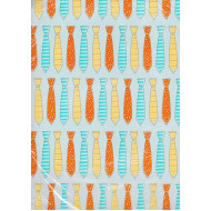 Fogli carta regalo CRAVATTE 12 fogli