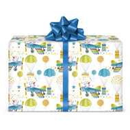 Fogli Carta regalo AEREI MONGOLFIERE 12 fogli