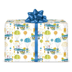 Fogli Carta regalo AEREI MONGOLFIERE 12 fogli