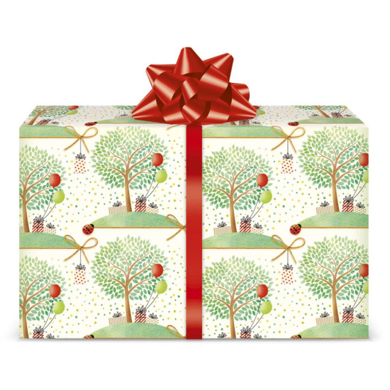 Fogli carta regalo ALBERELLI 12 fogli