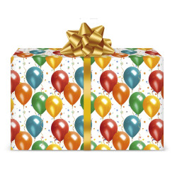 Fogli carta regalo PALLONCINI 12 fogli