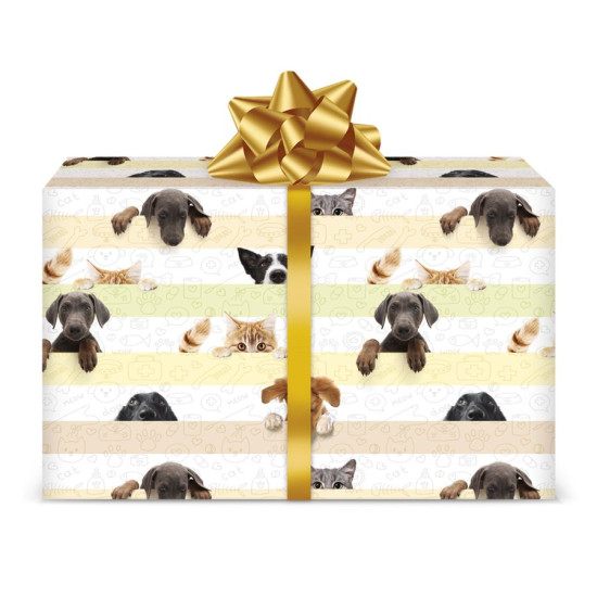 Fogli carta regalo CUCCIOLI 12 pz