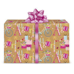 Fogli carta regalo AUGURI 12 fogli Fogli carta regalo AUGURI 12 fogli