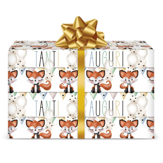 Carta regalo TANTI AUGURI 12 fogli Carta regalo TANTI AUGURI 12 fogli
