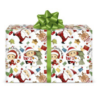 Fogli carta regalo natalizia 12pz