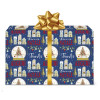 Fogli carta regalo natalizia 12pz