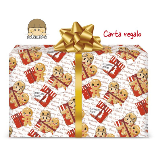 Fogli carta regalo natalizia 12pz