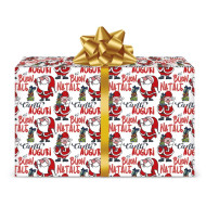 Fogli carta regalo natalizia 12pz
