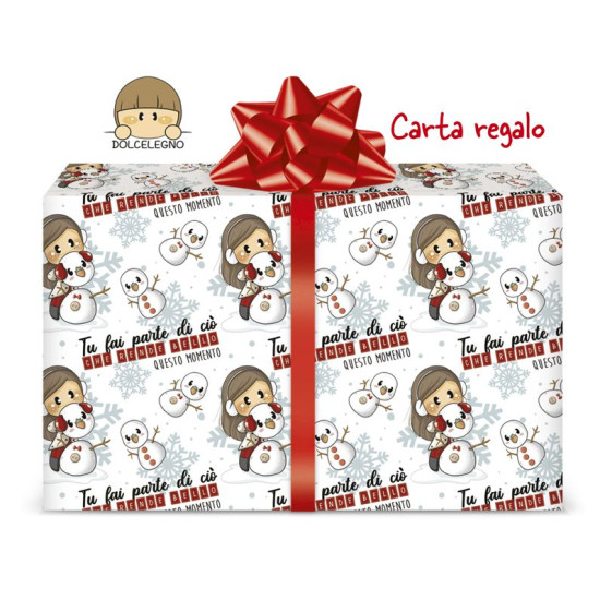 Fogli carta regalo natalizia 12pz