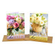 Biglietti auguri COMPLEANNO fiori 12pz