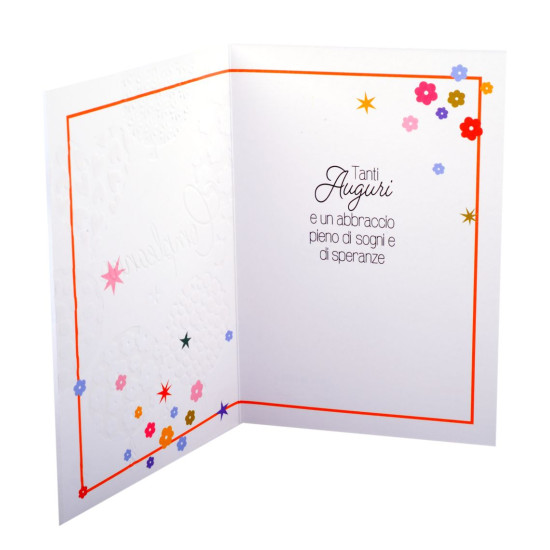 Biglietti COMPLEANNO farfalle e palloncini 12pz