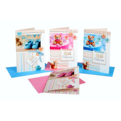 Biglietti BATTESIMO oro 12pz