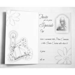 Inviti COMUNIONE E CRESIMA ragazzo 20pz