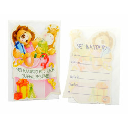 Blister 6 inviti alla festa CUCCIOLOTTI