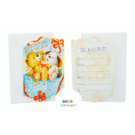 Blister 6 inviti alla festa CUCCIOLOTTI