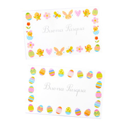 Cartoncini augurali PASQUA mini 9x14cm 60pz