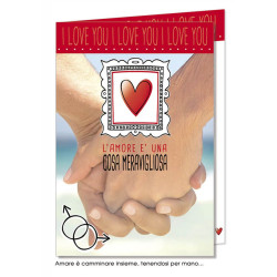 Biglietti auguri AMORE GAY 12pz