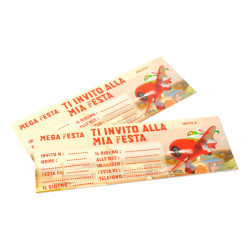 Blocchetto invito compleanno PLANES Disney