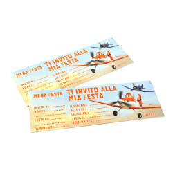 Blocchetto invito compleanno PLANES Disney