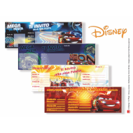 Blocchetti invito feste CARS DISNEY 10pz