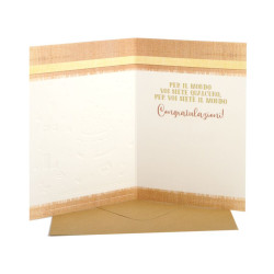 Biglietti auguri ANNIVERSARIO Happy Green 6pz