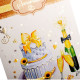 Biglietti auguri ANNIVERSARIO Happy Green 6pz