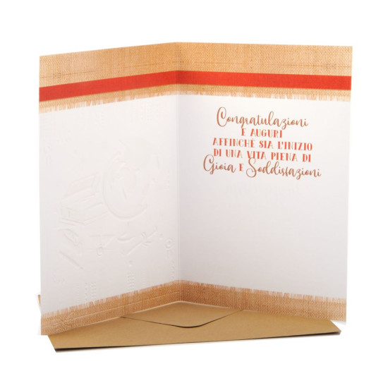 Biglietto auguri Laurea HAPPY GREEN 6pz Biglietto auguri Laurea HAPPY GREEN 6pz