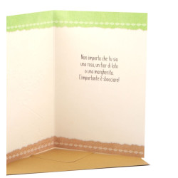 Biglietto "Tanti auguri" HAPPY GREEN 6pz