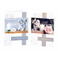 Biglietti CONDOGLIANZE angelo 12pz