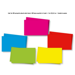 100 buste + 100 cartoncini 7x10cm