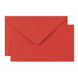 100 cartoncini + 100 buste ROSSO 13,5x8,5