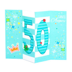 Biglietti auguri COMPLEANNO 50 ANNI magici NEW!!!!