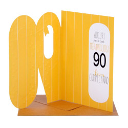 Biglietti augurali compleanno 90 ANNI 6pz Biglietti augurali compleanno 90 ANNI 6pz