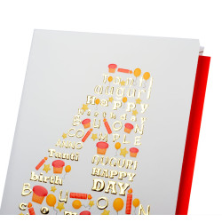 Biglietti auguri COMPLEANNO 4 anni decorato 6pz Biglietti auguri COMPLEANNO 4 anni decorato 6pz