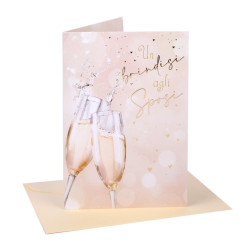 Biglietti auguri MATRIMONIO oro 3D 12pz