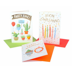 Biglietti auguri BUON COMPLEANNO 12pz